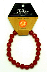 Sacral Chakra Carnelian Gemstone Bracelet